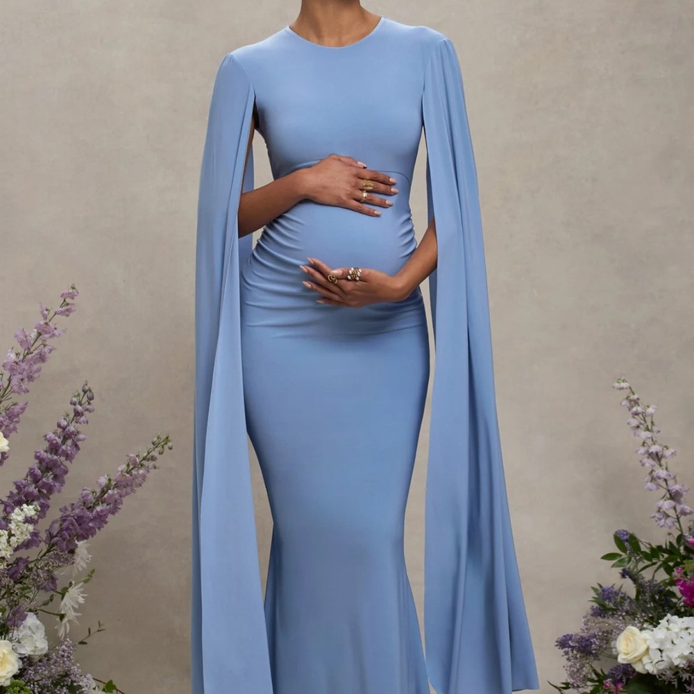 Club L London Maternity Blue Gown